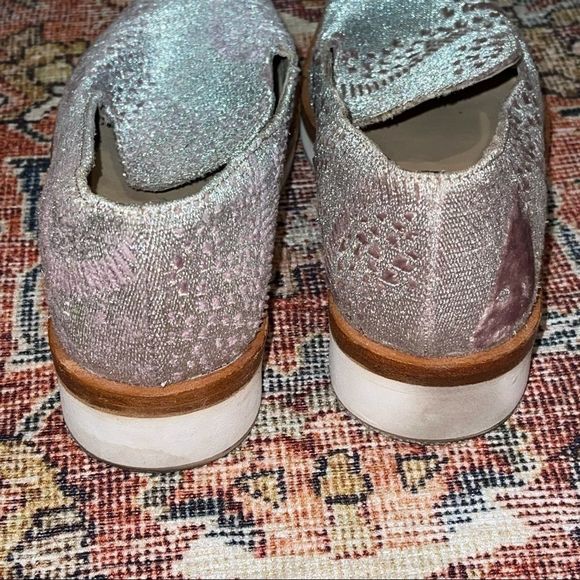 Free People Anthropologie silver Loafer 38 - Picture 10 of 14